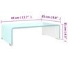 vidaXL TV Stand/Monitor Riser Glass Green 40x25x11 cm