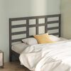 vidaXL Bed Headboard Grey 141x4x104 cm Solid Wood Pine