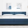 vidaXL Headboard with Headboard Blue 200 cm Faux Leather