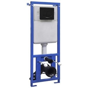 vidaXL Concealed Cistern for Wall-Hung Toilet 11 L 41x14x(110-125) cm