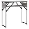 vidaXL Console Table with Shelf Grey Sonoma 75x30x75cm Engineered Wood