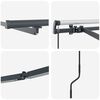 vidaXL Awning Frame Manual Anthracite 500 x 350 cm Aluminium