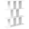 vidaXL Wall Shelf White 80 x 20 x 96 cm Engineered Wood