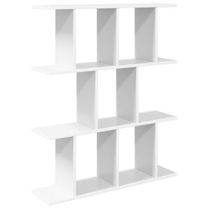 vidaXL Wall Shelf White 80 x 20 x 96 cm Engineered Wood