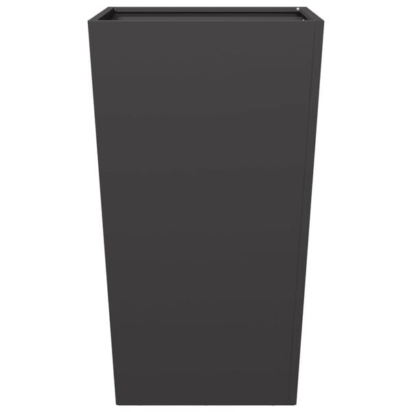 vidaXL Garden Planter Black 45x45x75 cm Steel
