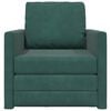 vidaXL Sofa Bed Dark Green 74 x 77 x 81 cm Velvet