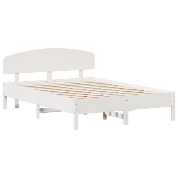 vidaXL Bed Frame without Mattress White 160x200 cm Solid Wood Pine