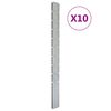 vidaXL Garden Fence Posts 10 pcs Silver 240 cm &nbsp;Galvanised Steel