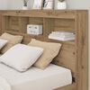 vidaXL Storage Headboard with Shelf Artisan Oak 160 cm Engineered Wood