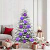 vidaXL Christmas Bauble Set XL 9 pcs Lilac Plastic