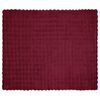 vidaXL Faux Rabbit Fur Blanket Olite Bordeaux Red 220 x 240 cm