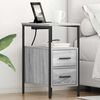 vidaXL Bedside Cabinet Grey Sonoma 30 x 48 x 61 cm Engineered Wood