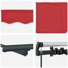 vidaXL Retractable Awning Red 250 x 200 cm Fabric