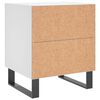 vidaXL Bedside Cabinets 2 pcs White 40x35x47.5 cm Engineered Wood