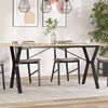 vidaXL Dining Table Legs Y-Frame 140x60x73 cm Steel