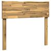 vidaXL Live Edge Headboard ROSTOCK White 90 cm Solid Acacia Wood