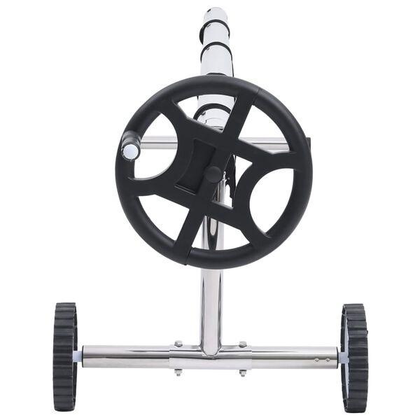 vidaXL Pool Cover Roller with Stainless Steel Base