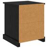 vidaXL Bedside Cabinet Black Oak 39 x 39 x 47.5 cm Engineered Wood