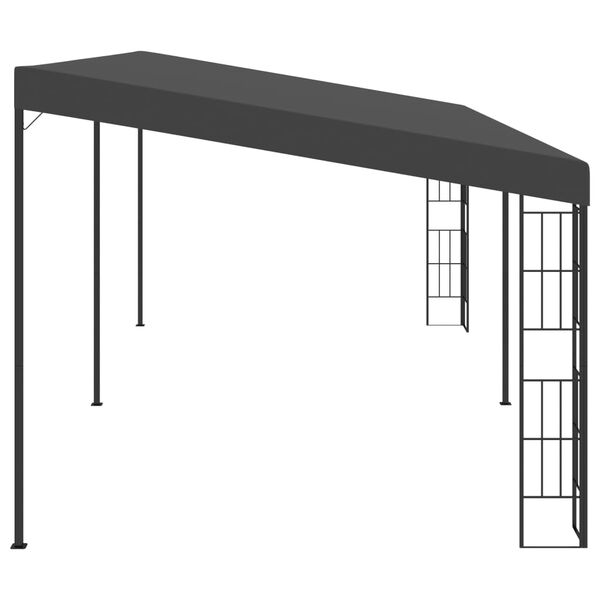 vidaXL Wall-mounted Gazebo 3x6 m Anthracite Fabric