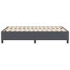 vidaXL Platform Bed Frame Dark Grey 120 x 190 cm Fabric