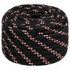 vidaXL Boat Rope Black 20 mm 25 m Polypropylene