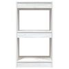vidaXL Book Cabinet White 40x30x71.5 cm Solid Pinewood
