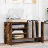vidaXL Record Cabinet Smoked Oak 78.5 x 35 x 45 cm Engineered Wood