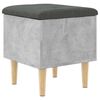 vidaXL Storage Bench Concrete Grey 42x42x46 cm Engineered Wood