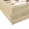 vidaXL Bed Frame with Drawers without Mattress Sonoma Oak 140x200 cm