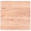 vidaXL Table Top Light Brown 60x60x(2-6) cm Treated Solid Wood Live Edge