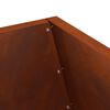 vidaXL Fire Pit Brown 50 x 50 x 100 cm Weather Steel