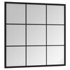 vidaXL Wall Mirror Black 60x60 cm Metal