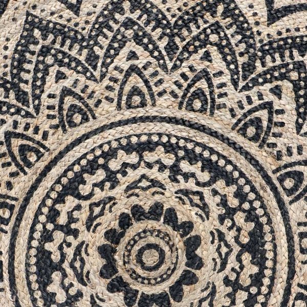 Dutch Lifestyle Rug Jaipur Classic 150 cm Round Beige and Black