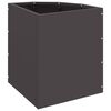 vidaXL Corner Planter Black 30 x 30 x 35 cm Steel