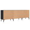 vidaXL TV Cabinet Black 150x30x50 cm Engineered Wood