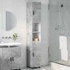 vidaXL Bathroom Cabinet with Storage Concrete Grey 30 x 35 x 192 cm