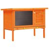 vidaXL Rabbit Hutch | Natural | Solid pine wood, plywood and iron | Large