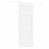 vidaXL Sliding Door ORKDAL White 83 x 211 cm Solid Pine Wood
