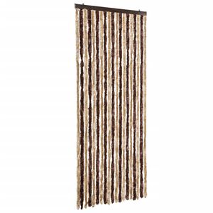 vidaXL Insect Curtain Beige and Light Brown 56x185 cm Chenille