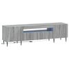 vidaXL LED TV Cabinet Grey Sonoma Engineered Wood