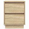 vidaXL Bedside Cabinet with Drawer 2 pcs Sonoma Oak 39 x 34.5 x 50 cm
