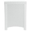 vidaXL Garden Storage Box 39x39x46 cm PP Rattan White