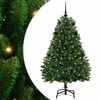 vidaXL Artificial Christmas Tree 150 cm 150 LEDs Warm White Green