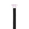 vidaXL Boat Rope Full Black 5 mm 50 m Polypropylene