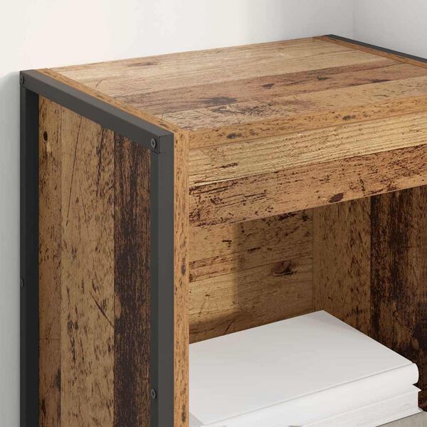 vidaXL Book Cabinet Old Wood 40 x 30 x 189.5 cm Engineered Wood