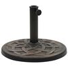 vidaXL Parasol Base Round Polyresin 11 kg Bronze