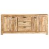 vidaXL Sideboard 175x40x75 cm Rough Mango Wood