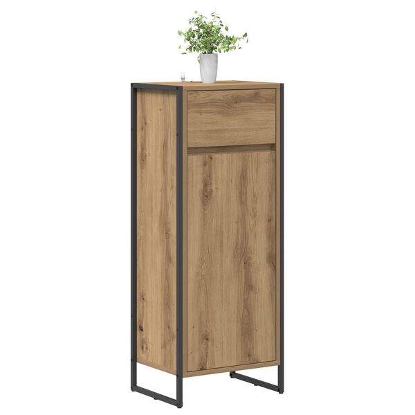 vidaXL Bathroom Cabinet Artisian Oak 40 x 30 x 100 cm Engineered Wood