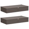 vidaXL Storage Box 2 pcs Grey 90 x 48 x 15 cm Non-woven fabric