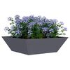 vidaXL Garden Planter Anthracite 50 x 50 x 15 cm Cold-rolled Steel